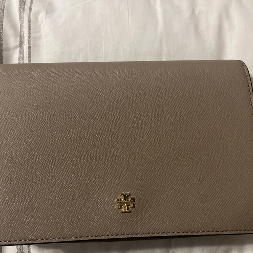 TORY BURCH NWOT Emerson Combo Crossbody - Gray Heron -  Style #78603